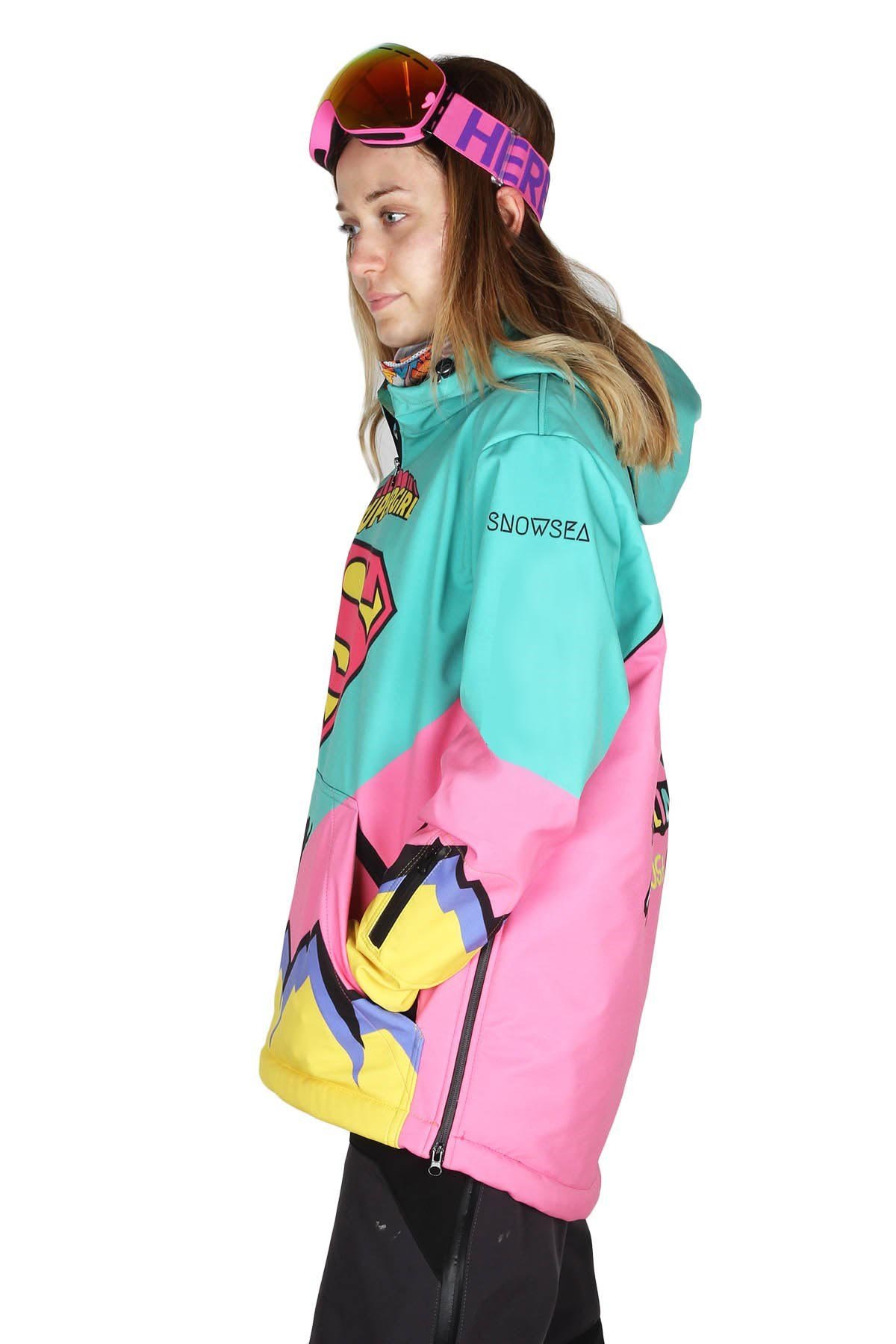 Snowsea Supergirl Yaka Fermuarlı Snowboard & Kayak Montu SS7732