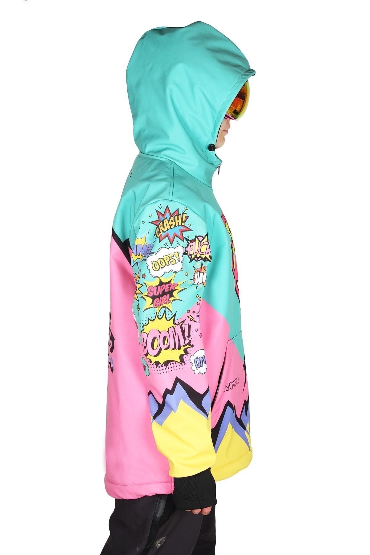 Snowsea Supergirl Yaka Fermuarlı Snowboard & Kayak Montu SS7732