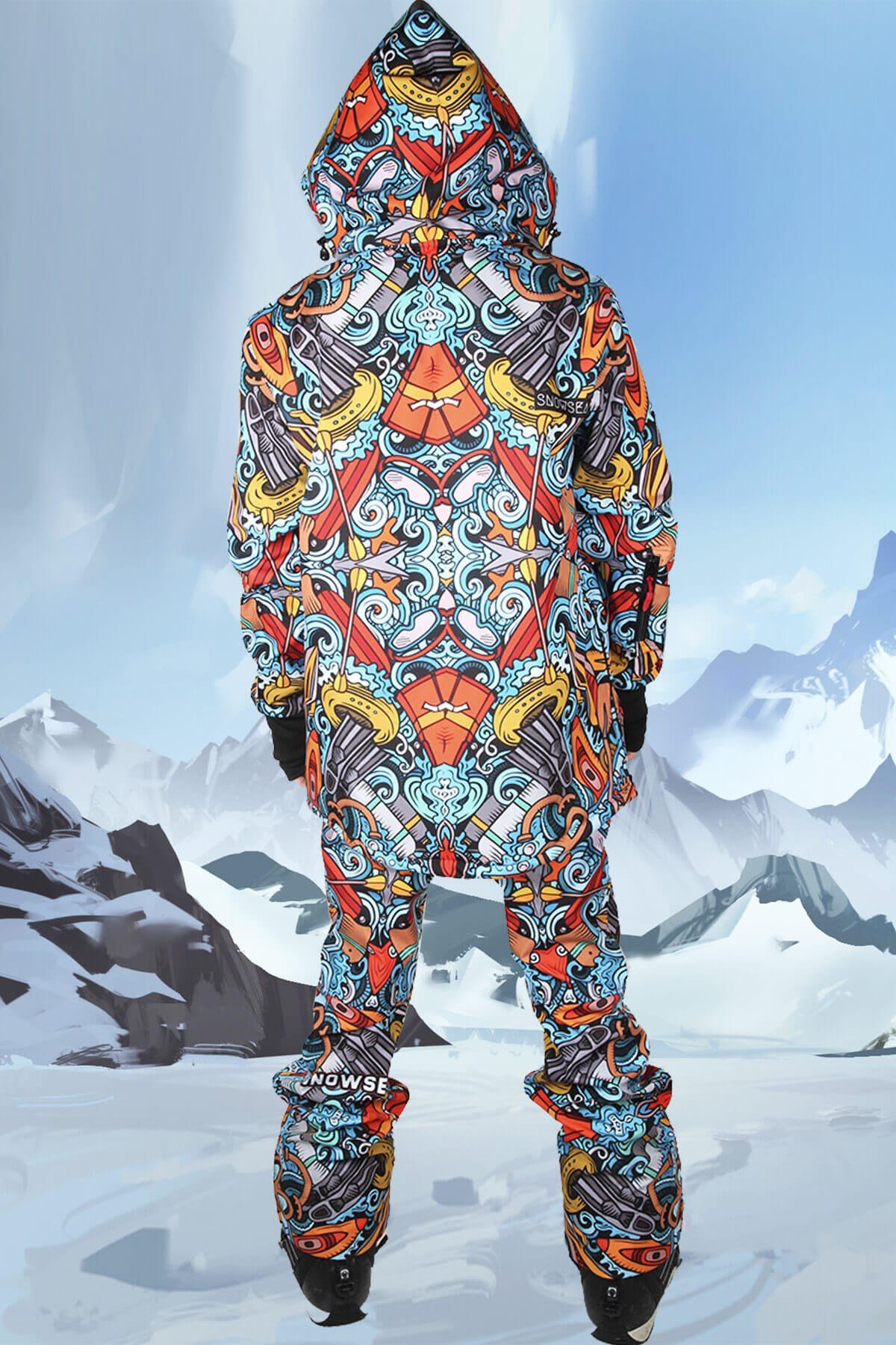 Snowsea Tasarım SS7886 Kayak ve Snowboard Mont ve Pantolon Takımı