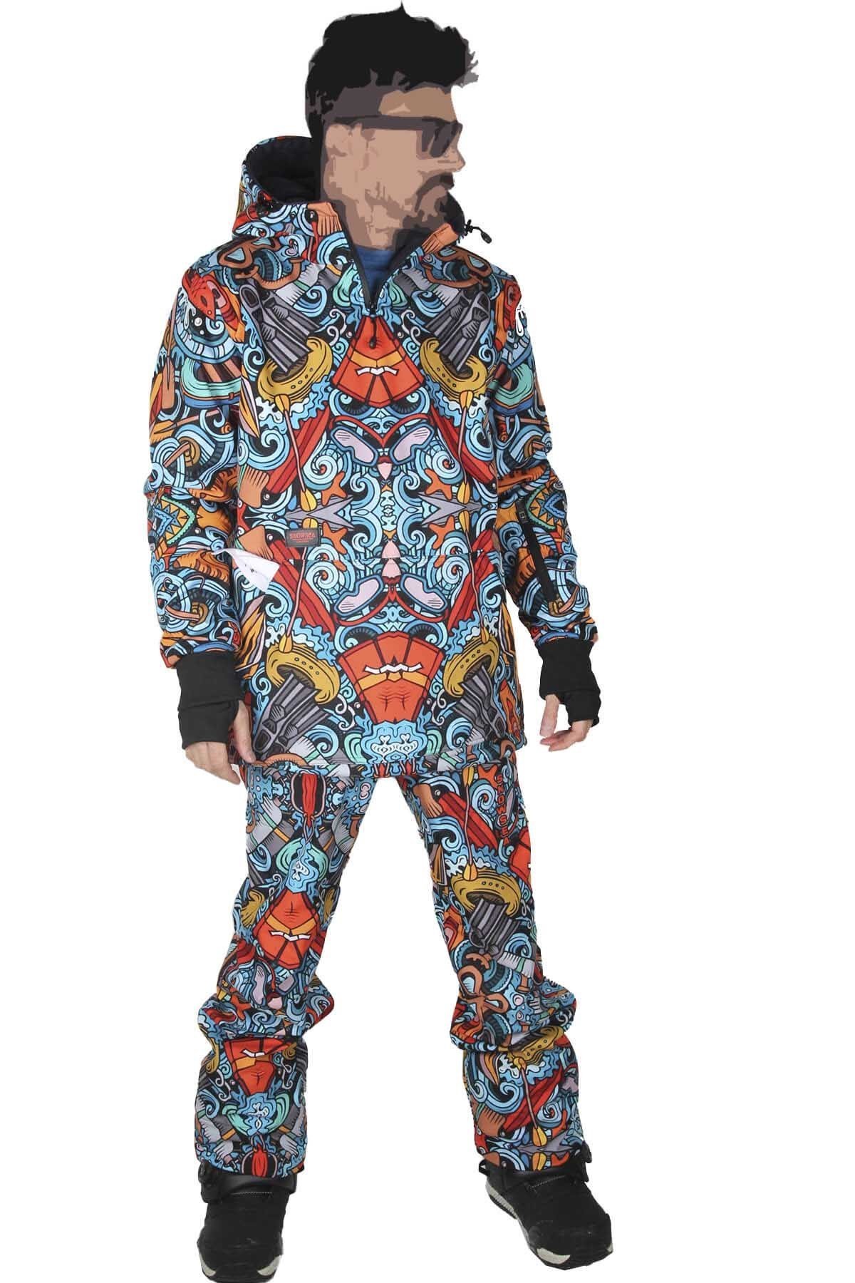 Snowsea Tasarım SS7886 Kayak ve Snowboard Mont ve Pantolon Takımı