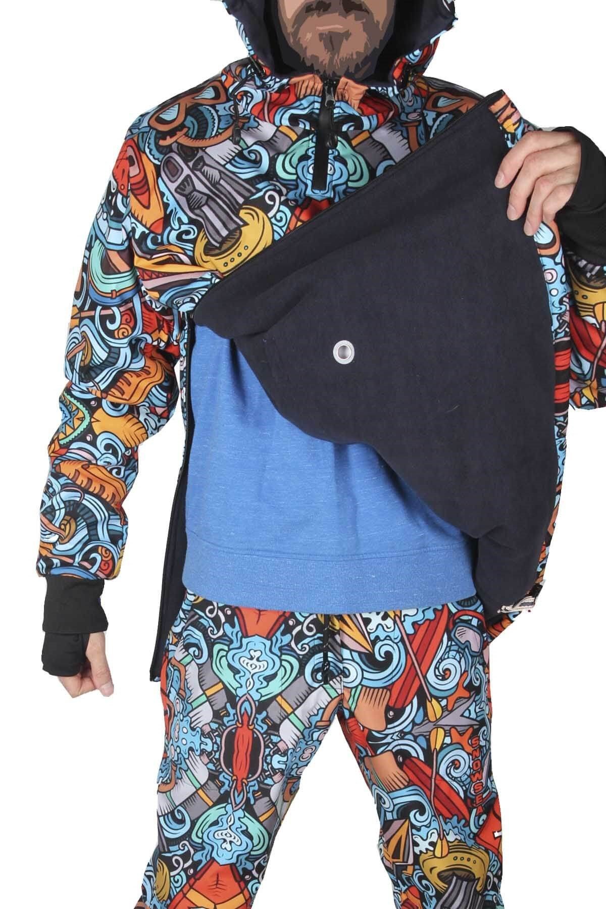 Snowsea Tasarım SS7886 Kayak ve Snowboard Mont ve Pantolon Takımı