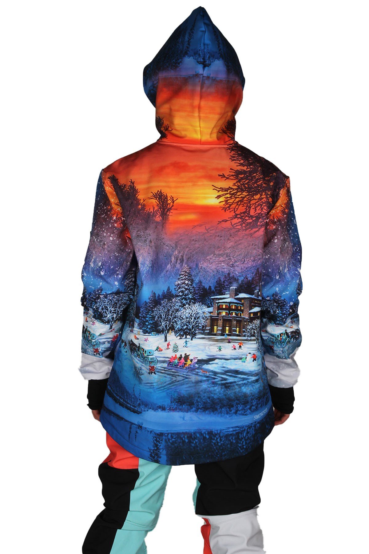 Snowy Night Kadın Kayak Montu, Snowsea SS7815 Su ve Rüzgar Geçirmez Snowboard Montu