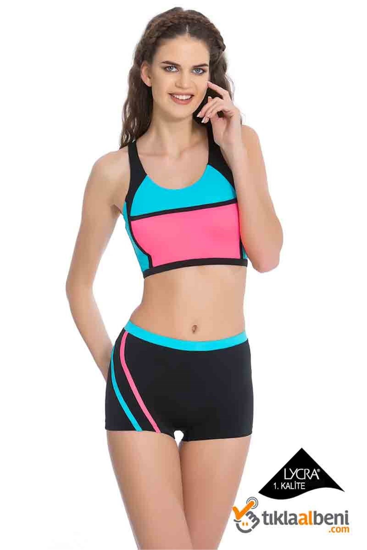 Şortlu İki Parça Bady Bikini 307652-02