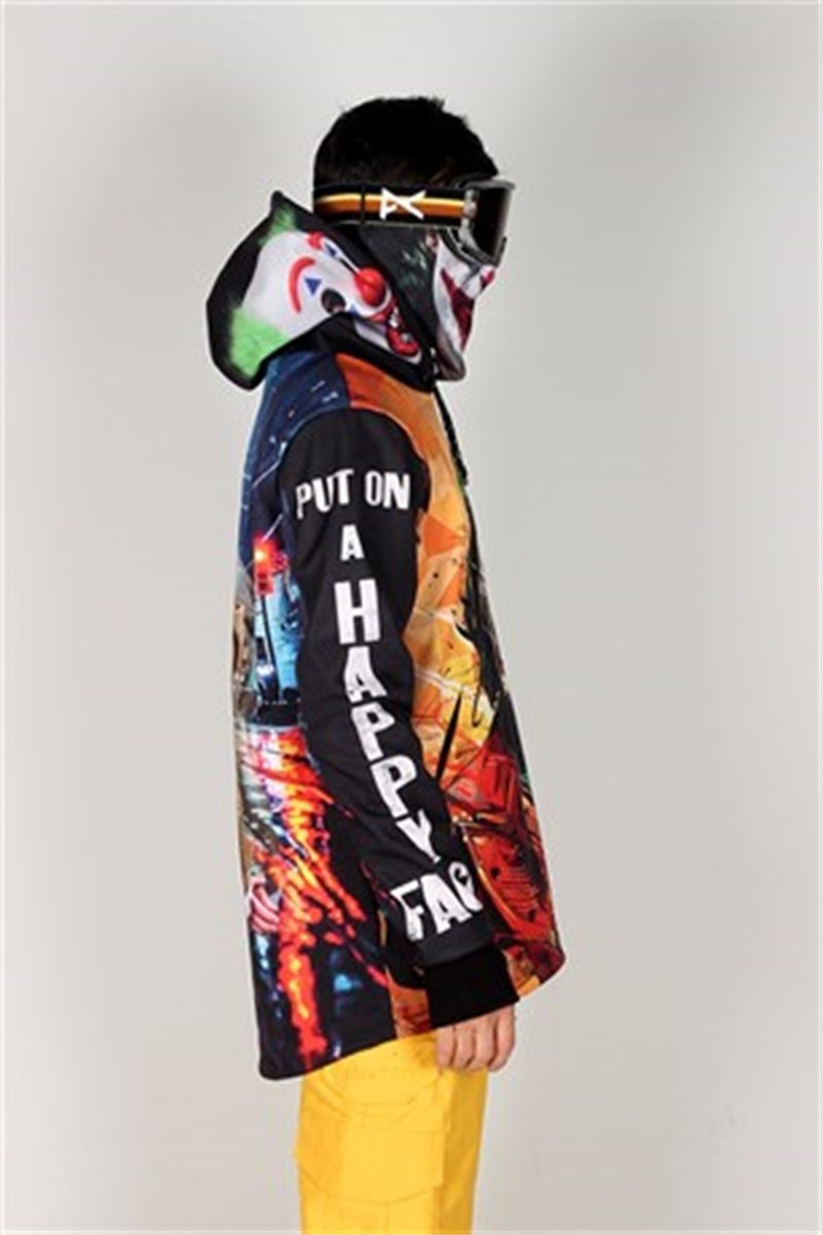 Su Geçirmez Joker Kayak Hoodie Mont, Özel Tasarım Snowboard Mont Hoodie