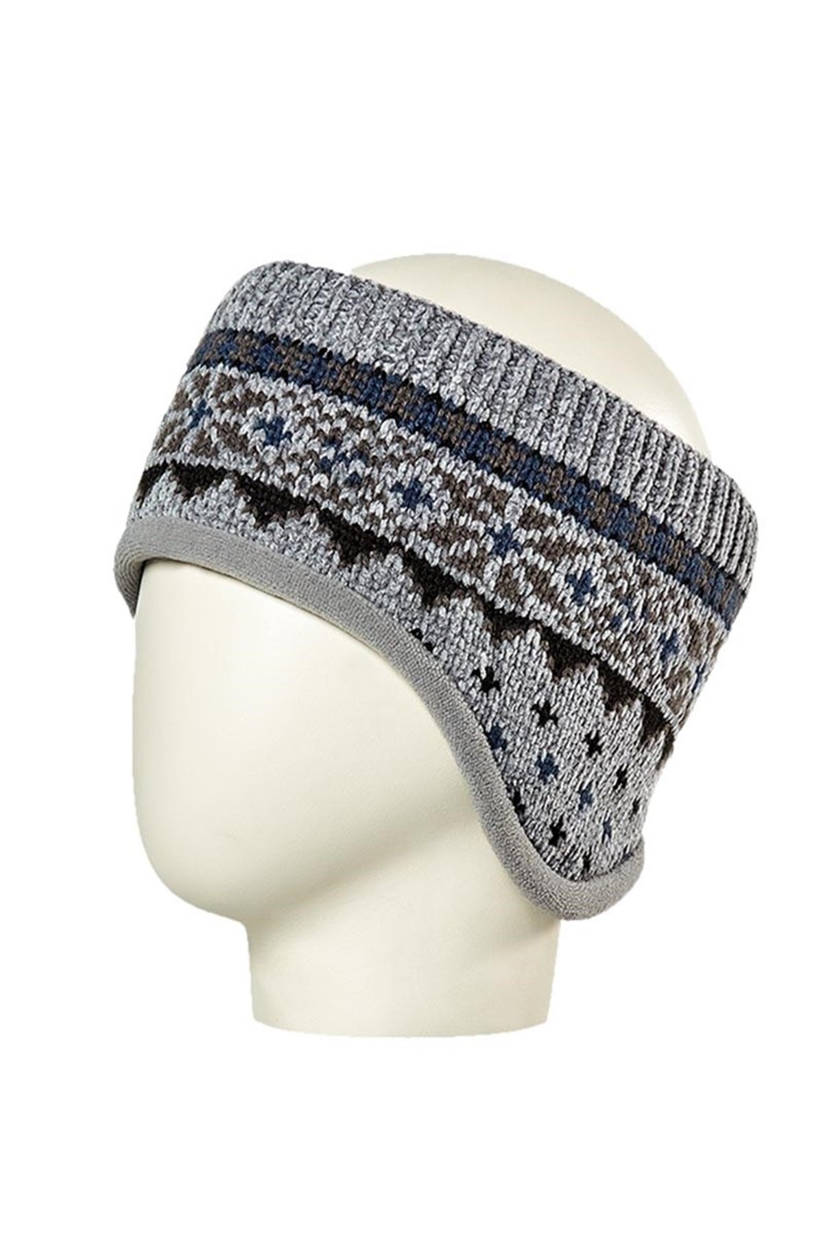 Unisex Gri Polarlı Bandana 11104