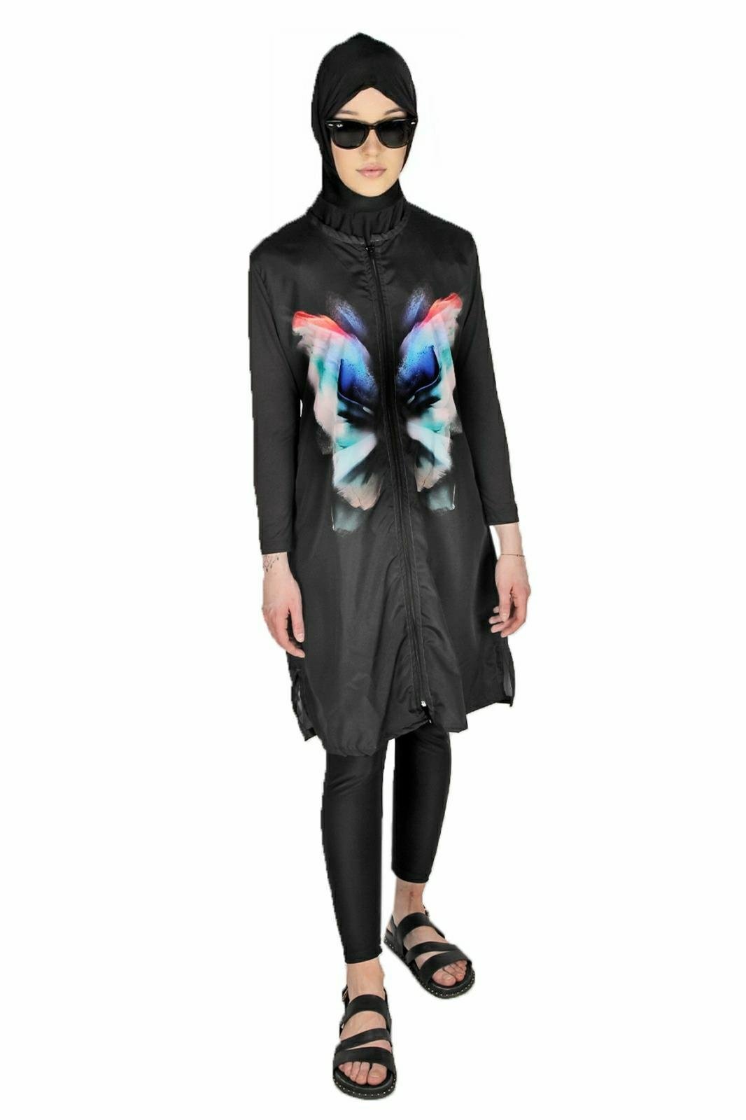 Veros 1. Kalite Butterfly Tam Kapalı Tesettür Mayo