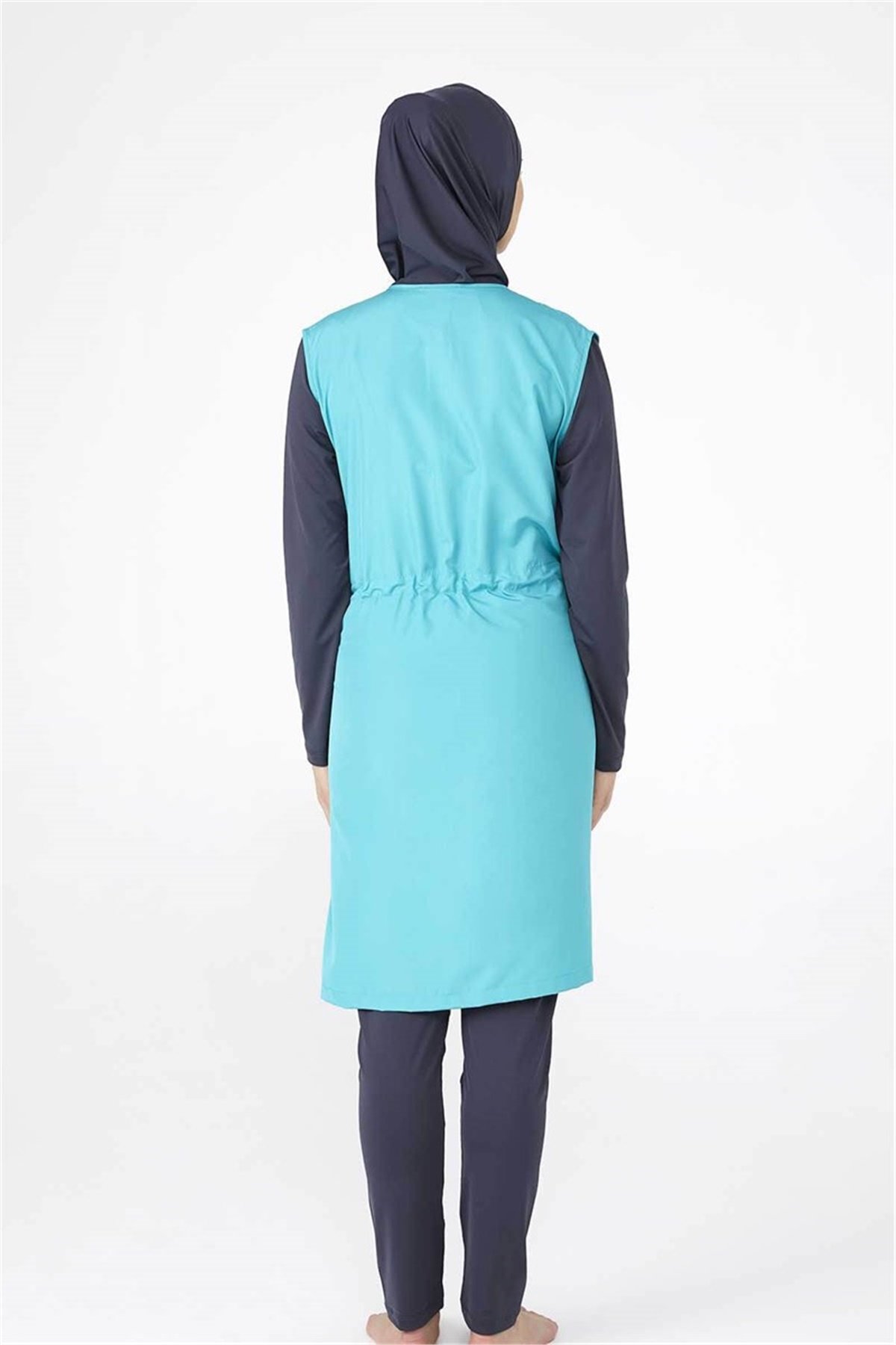 Yelekli Tam Kapalı Mayo T0405