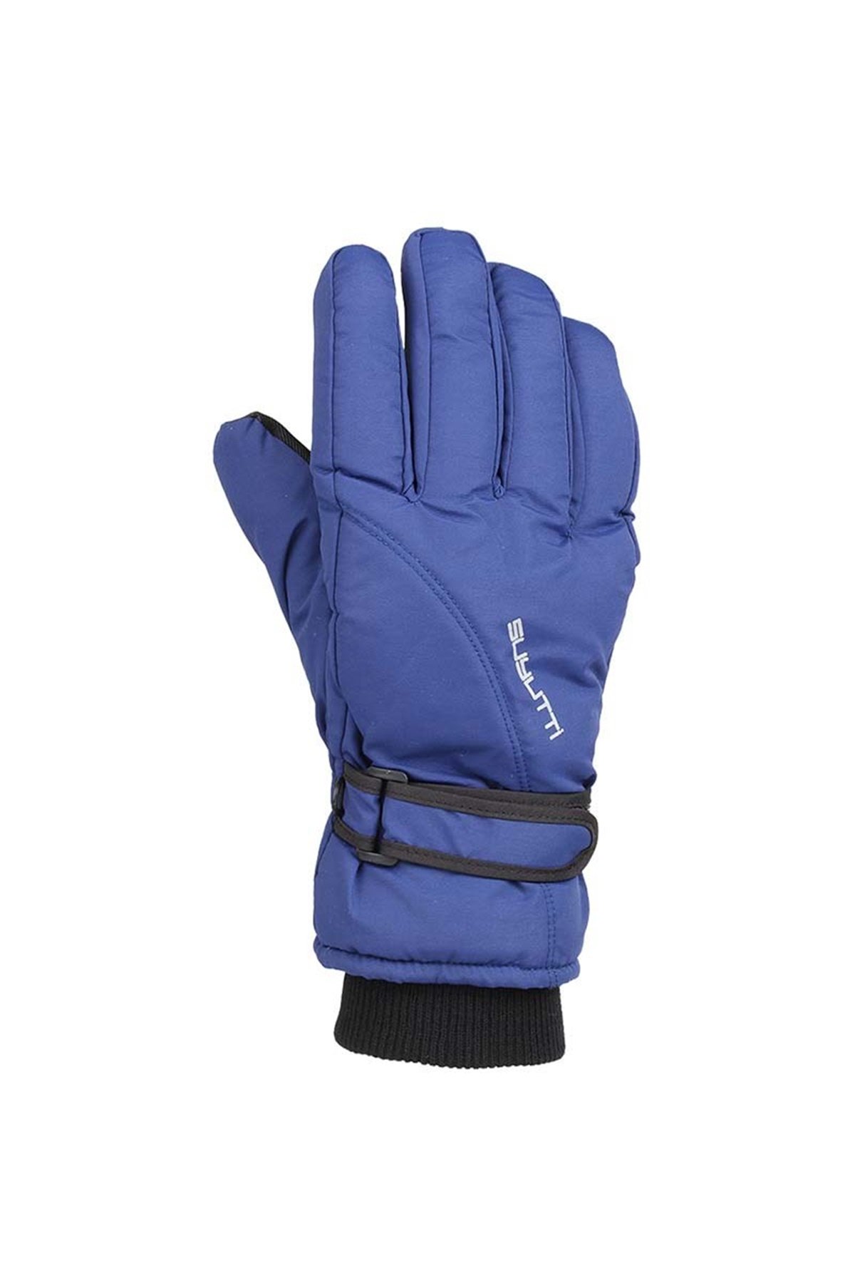 Yetişkin Erkek Düz Lacivert Kar Eldiveni - KR424-4