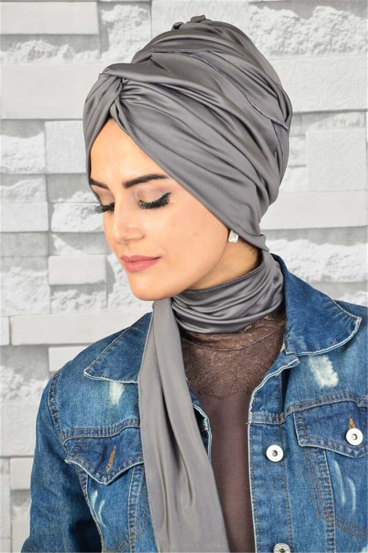 Zincir Bandana Pratik Bone Şal BN049