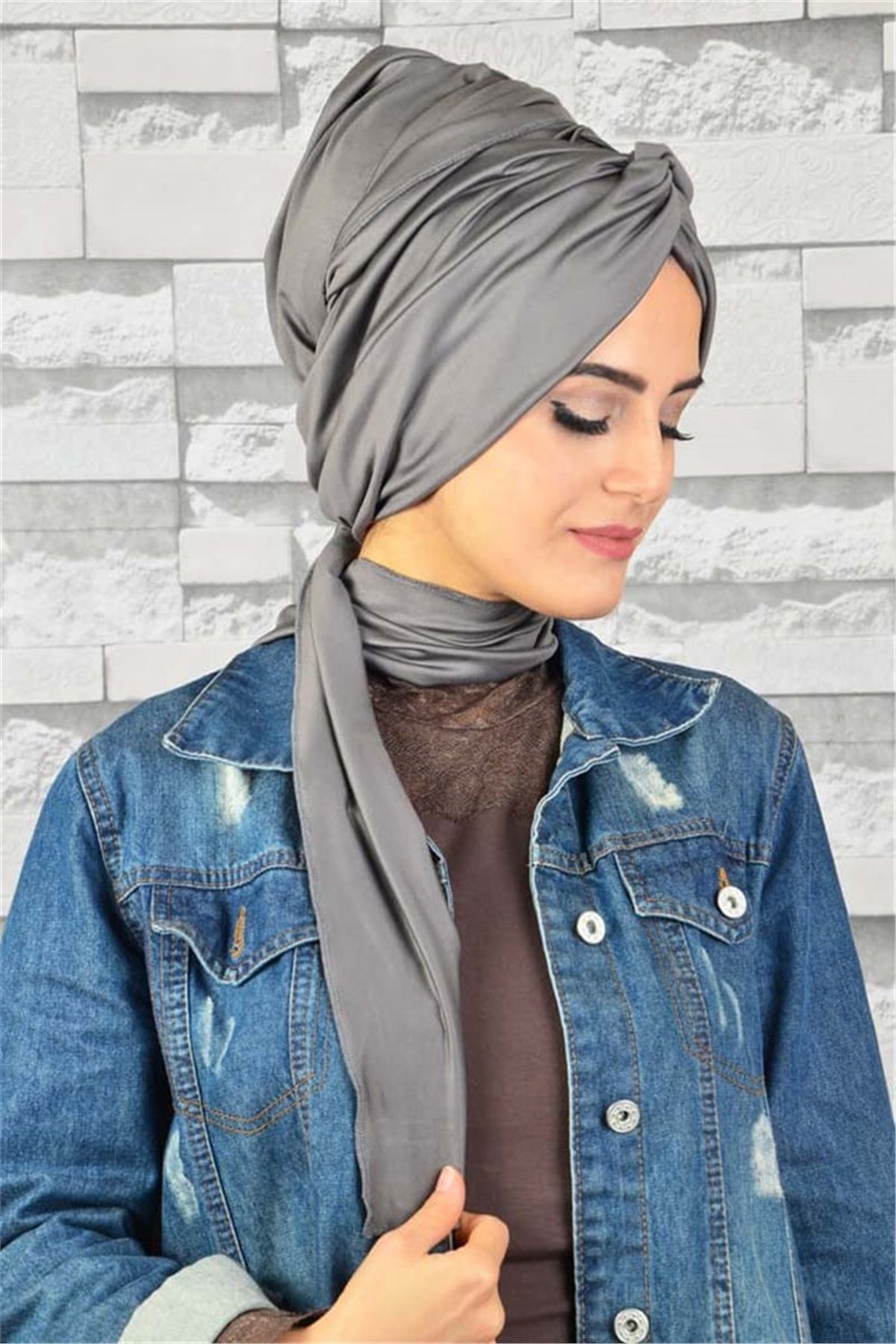 Zincir Bandana Pratik Bone Şal BN060