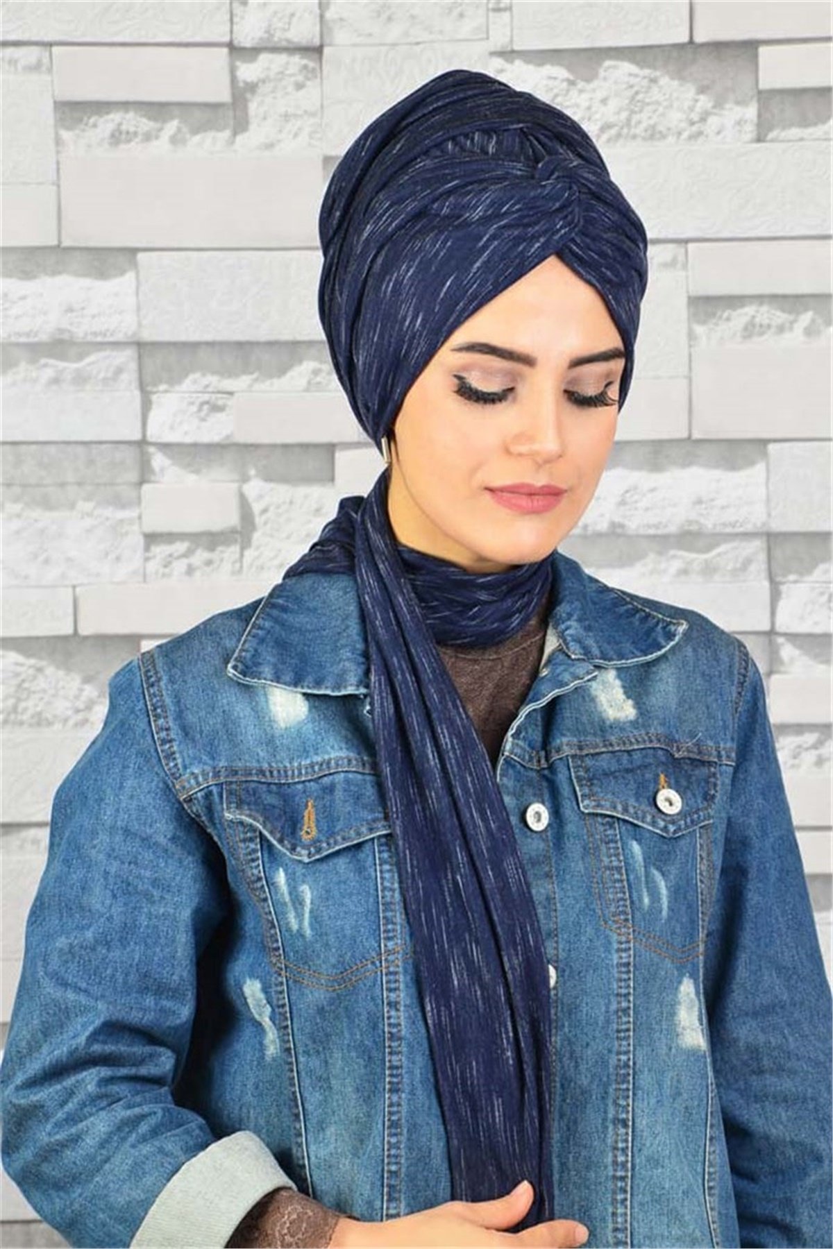 Zincir Bandana Pratik Bone Şal BN064
