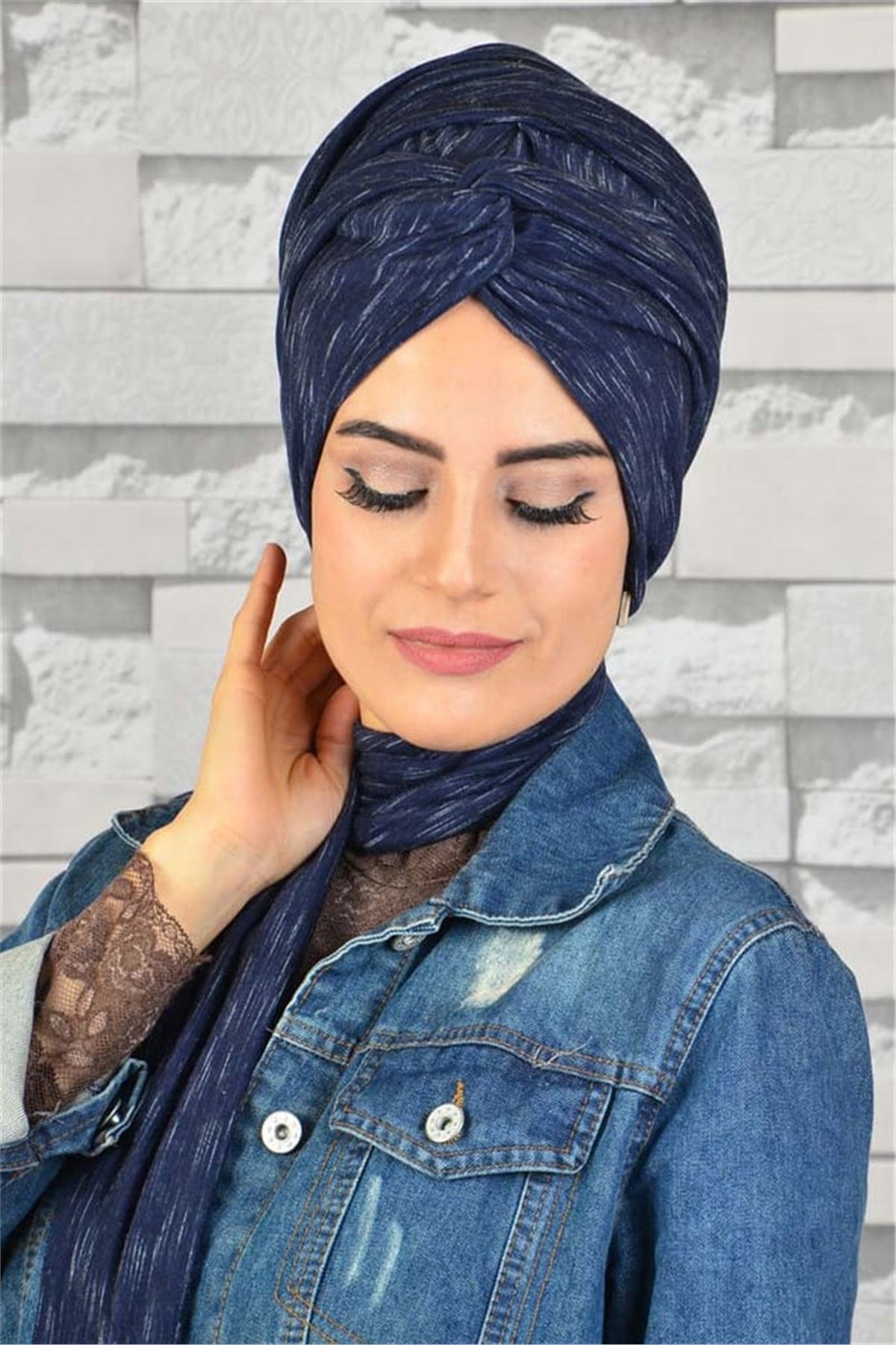 Zincir Bandana Pratik Bone Şal BN064