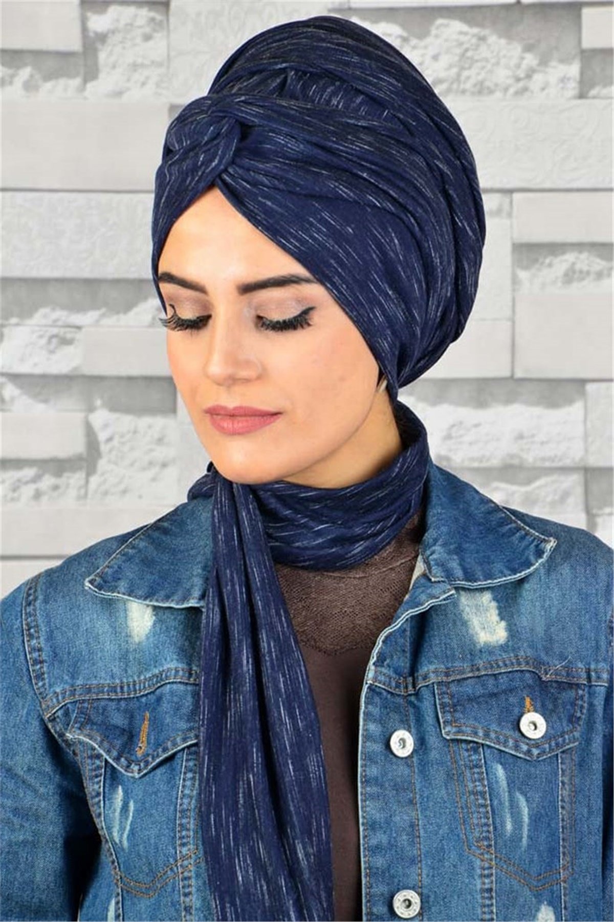 Zincir Bandana Pratik Bone Şal BN064