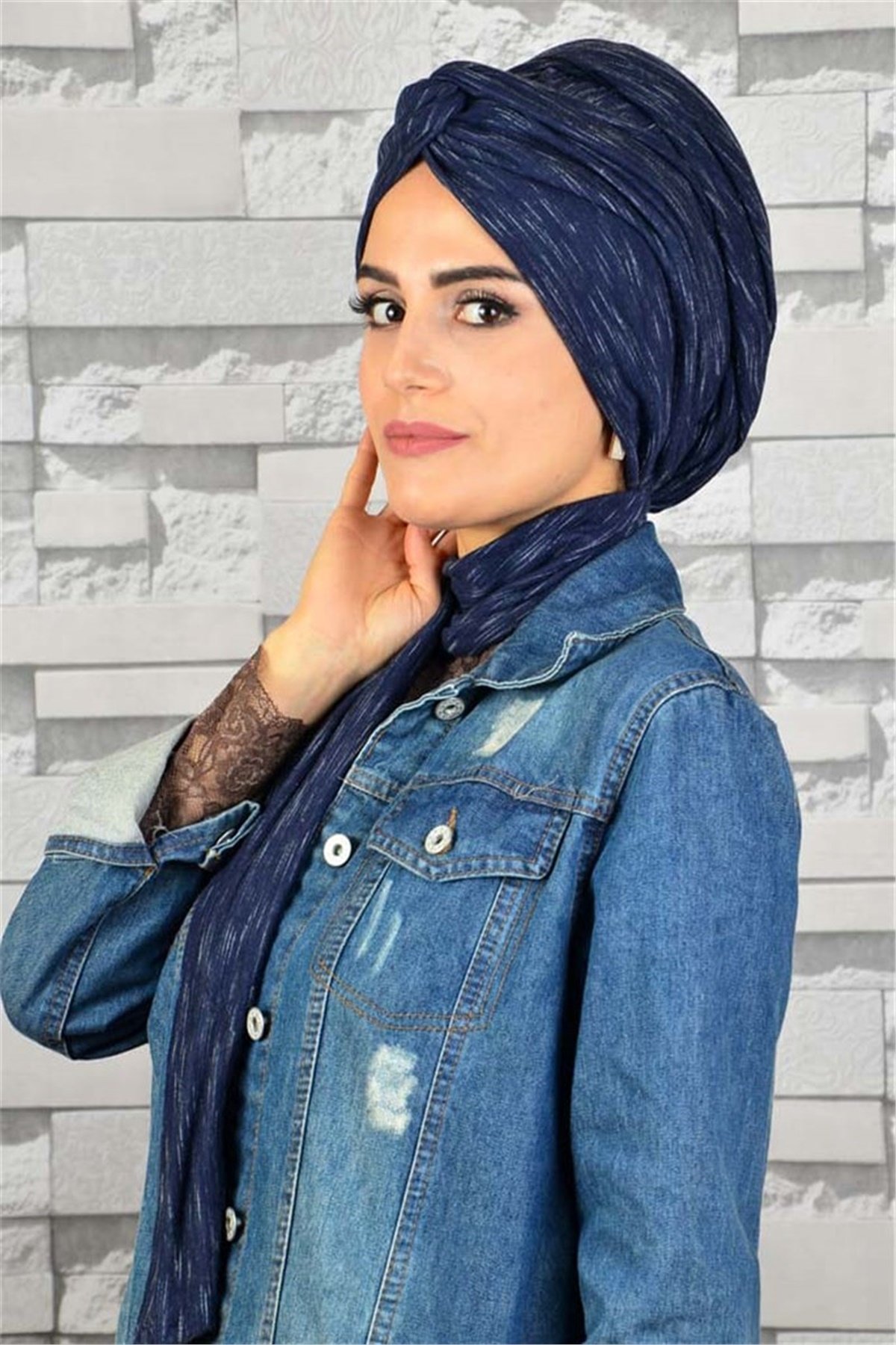 Zincir Bandana Pratik Bone Şal BN064