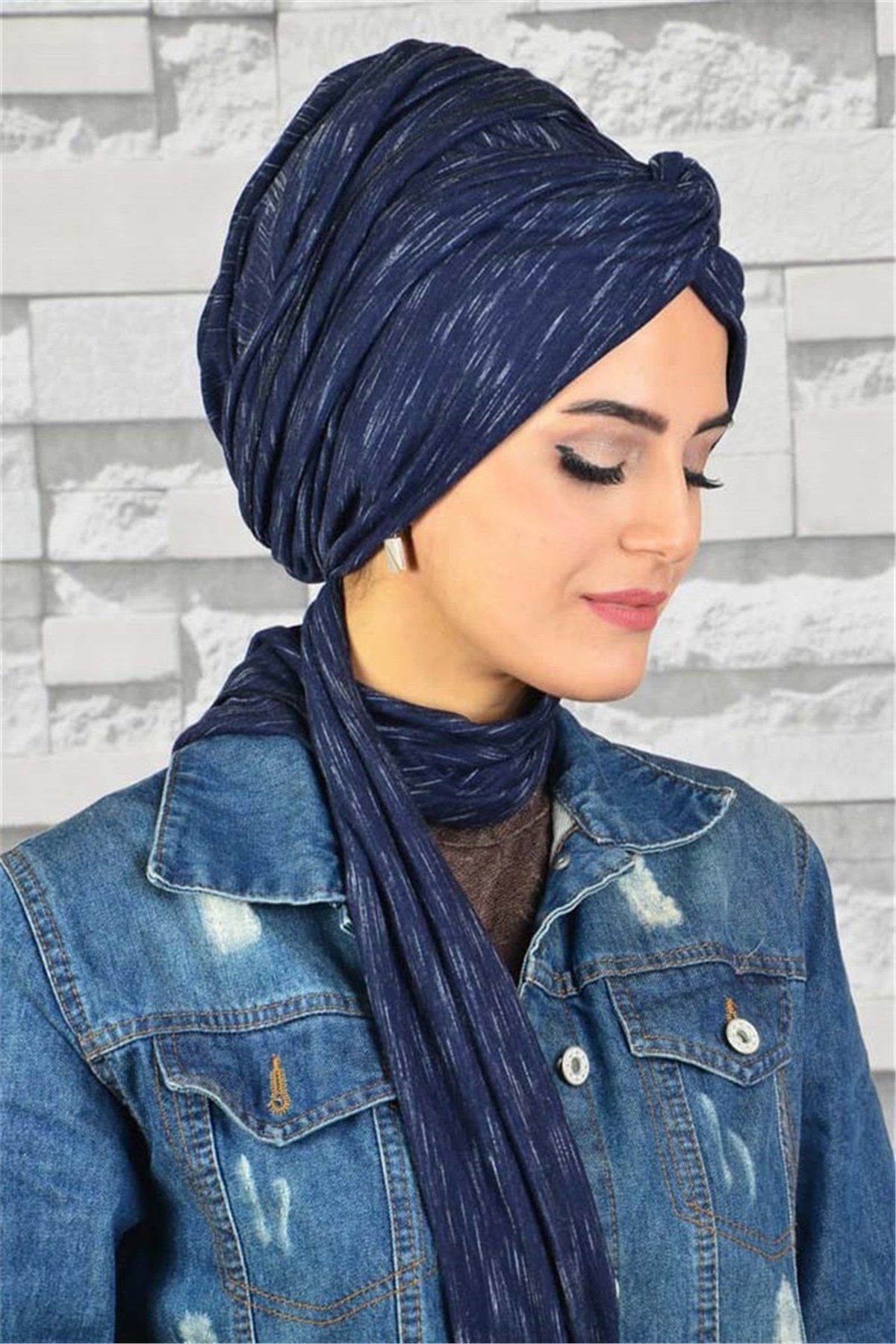 Zincir Bandana Pratik Bone Şal BN064