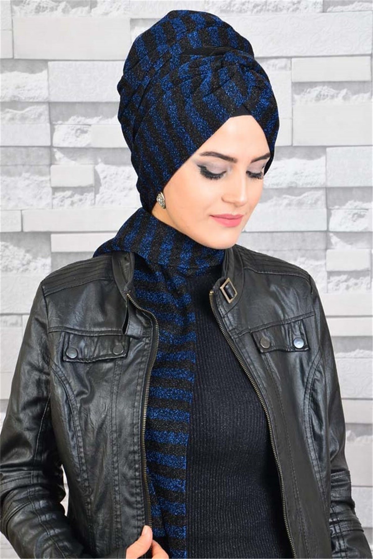 Zincir Bandana Pratik Bone Şal BN066