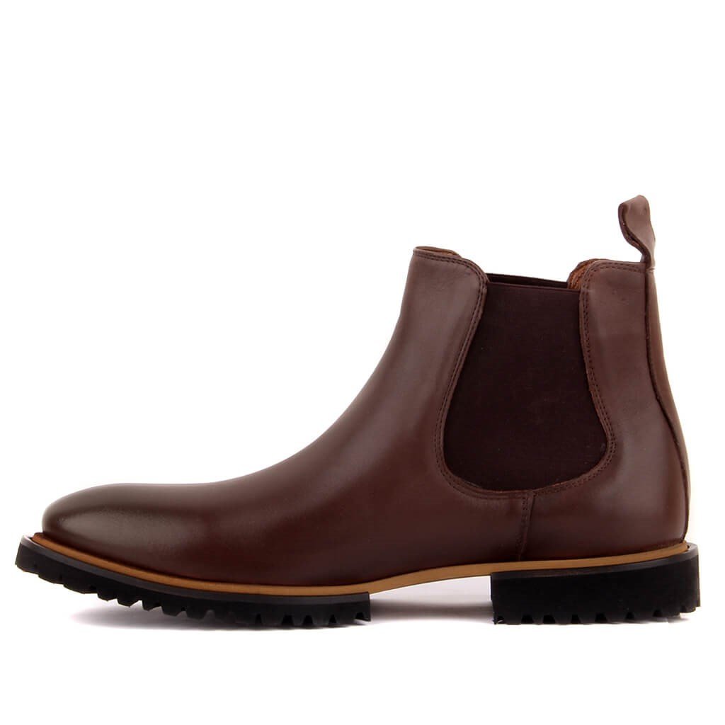 Brown Genuine Leather Men's Boots