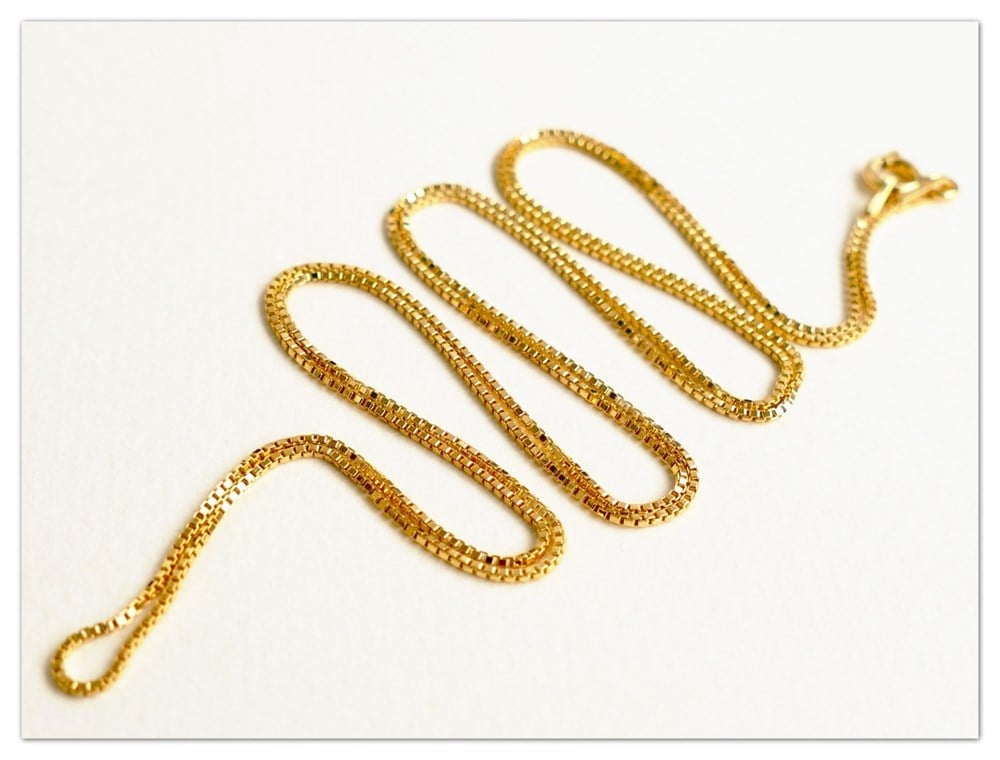 GÜMÜŞ GOLD RENK KÜP ZİNCİR