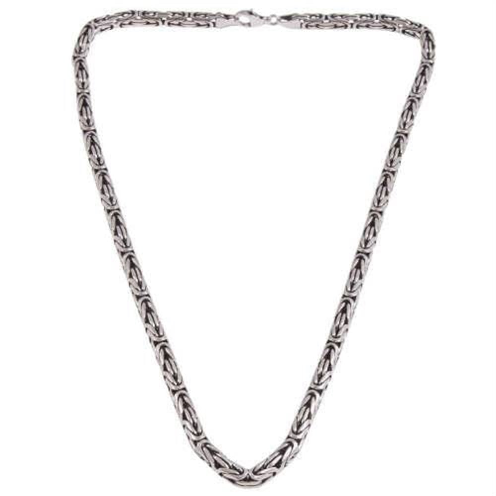 GÜMÜŞ OVAL KRAL ZİNCİR 3,5 MM 30 GRAM