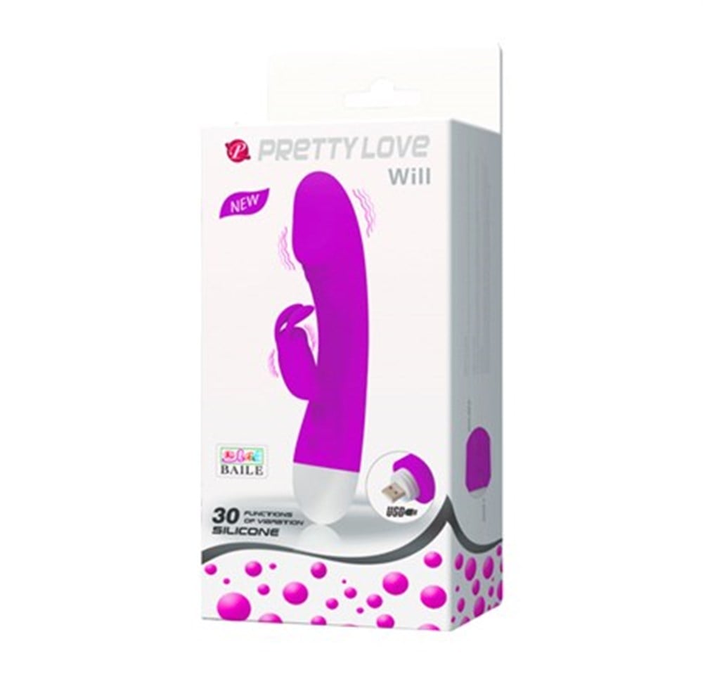 Usb Şarjlı 30 Fonksiyonlu Klitoris Uyarıcılı Teknolojik Tavşan Vibratör Penis