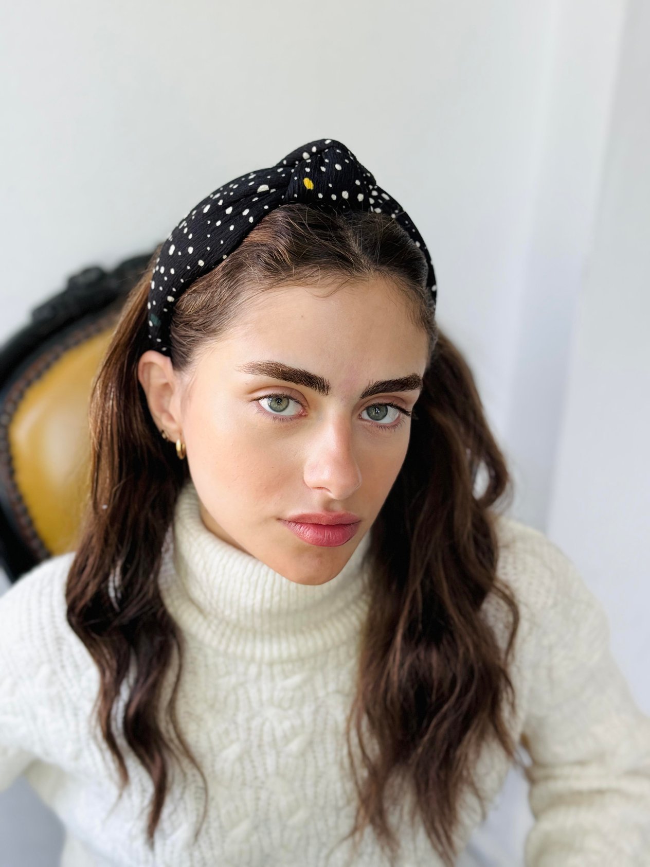Retrobird Düğüm Model Siyah Saç Tacı