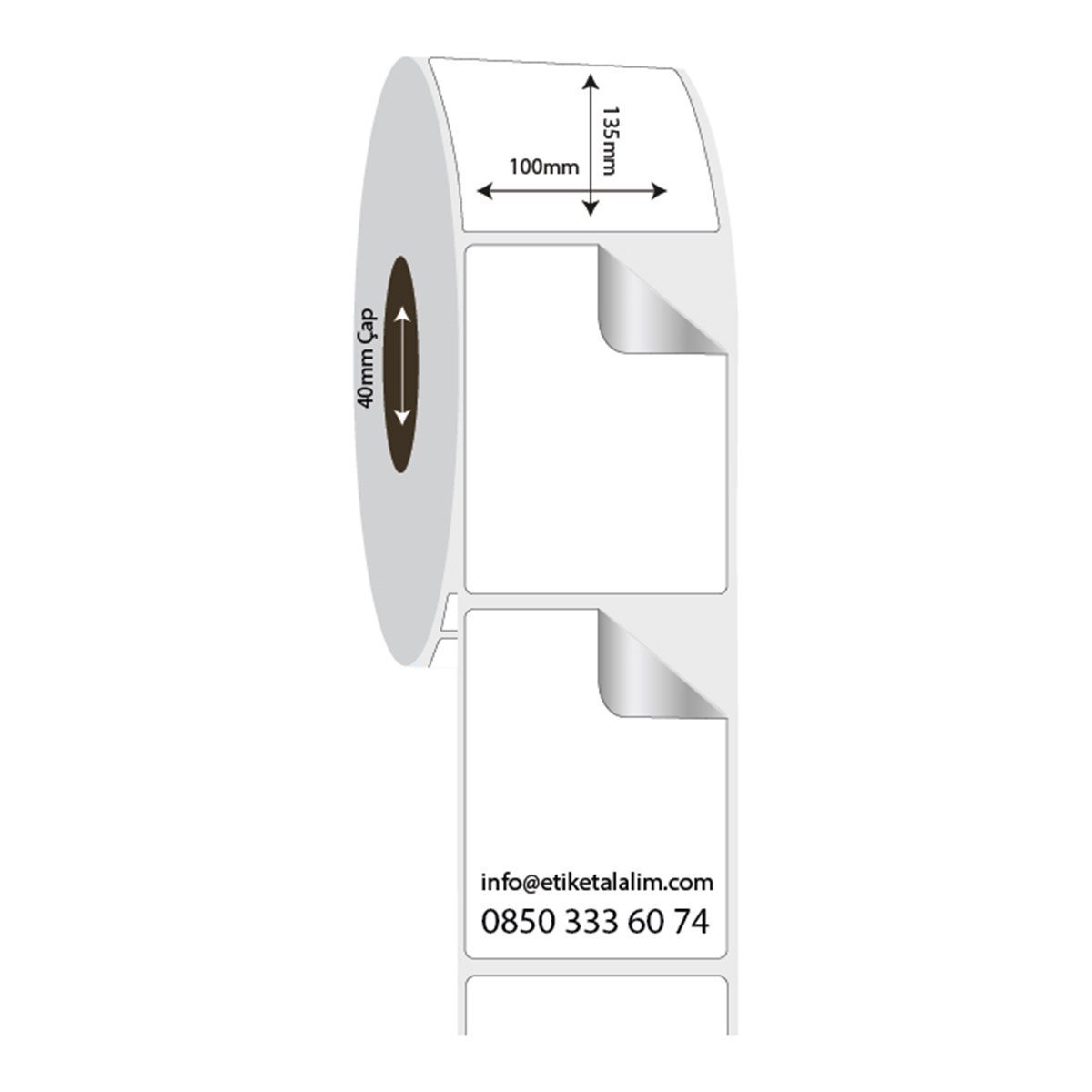 Fastyre Etiket (Sticker)100mm x 135mm Fastyre Etiket