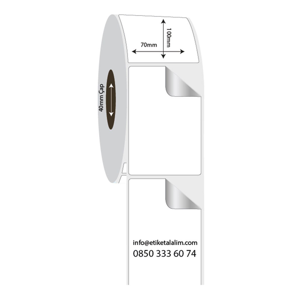 Fastyre Etiket (Sticker)70mm x 100mm Fastyre Etiket