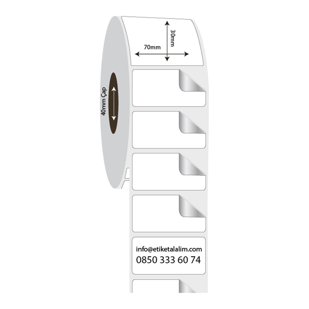 Fastyre Etiket (Sticker)70mm x 30mm Fastyre Etiket