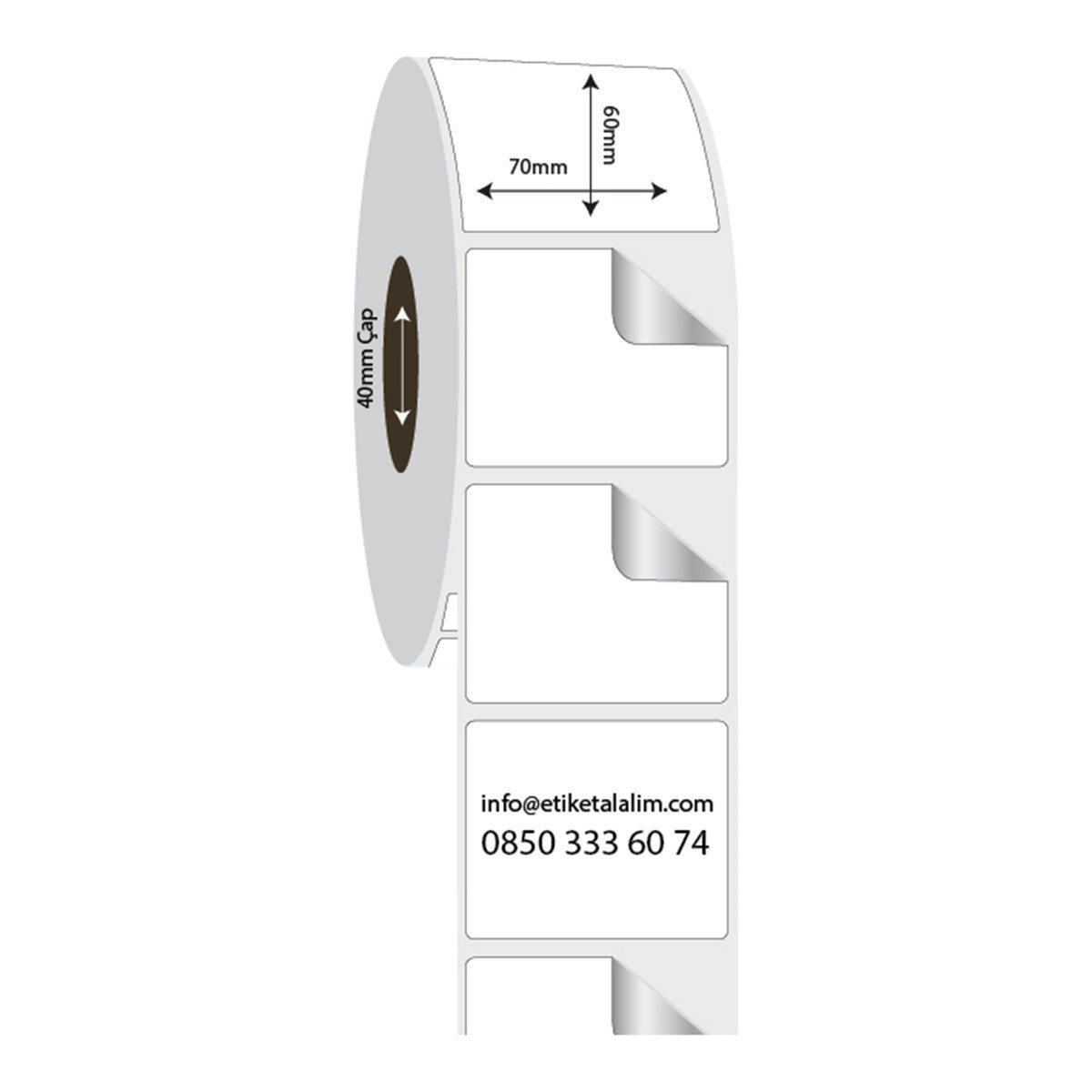 Fastyre Etiket (Sticker)70mm x 60mm Fastyre Etiket