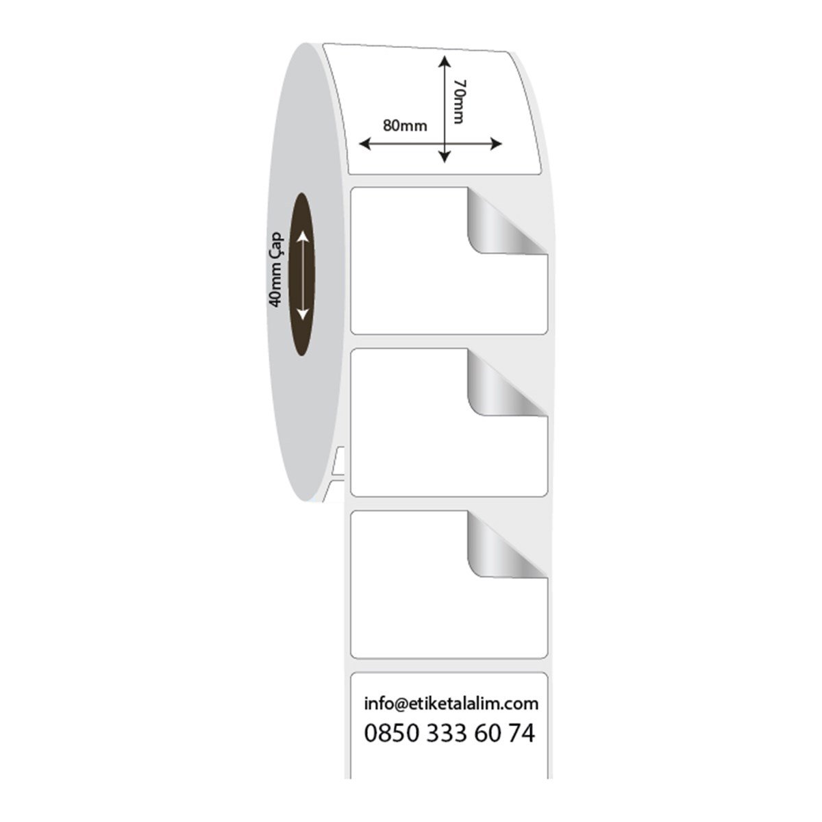 Fastyre Etiket (Sticker)80mm x 70mm Fastyre Etiket