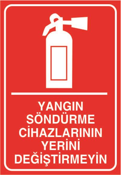 Yangın Söndürme Cihazlarının Yerini Değiştirmeyin