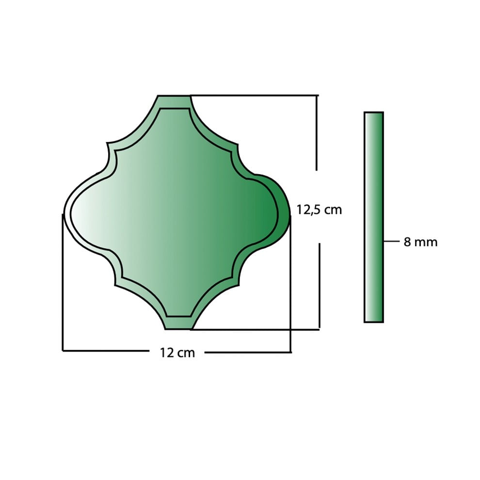 Dekozen Ottoman Düz 12x12 cm Tarçın Çatlak Sırlı El Yapımı Seramik