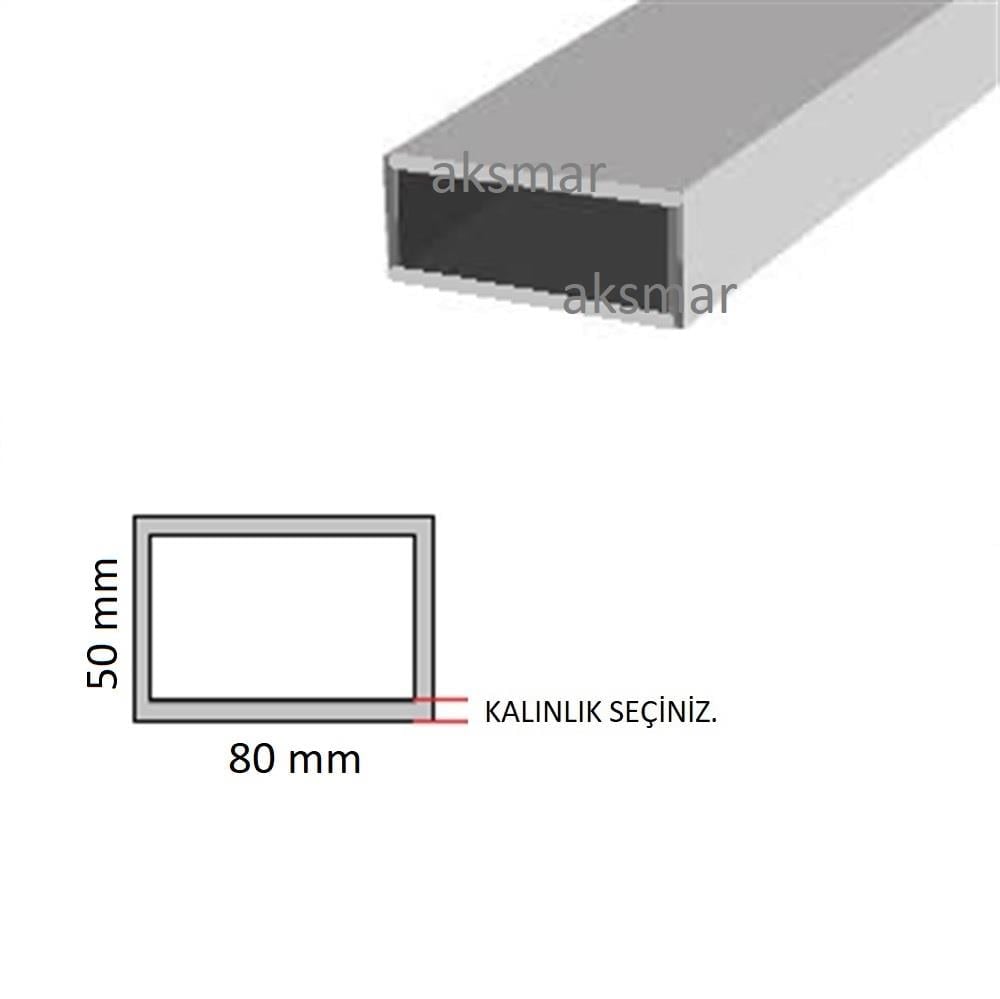 Aluminyum Kutu Profil 80x50