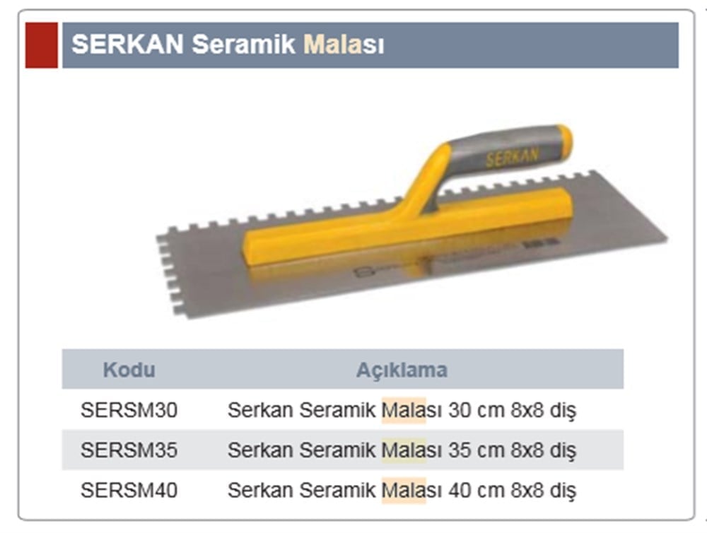 Seramik Malası