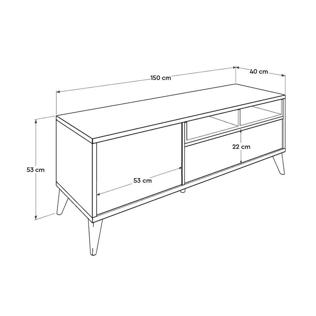 ADORE ADR RETRO TV UNİTESİ TVR-511-LB-1 BEY. KAP. 