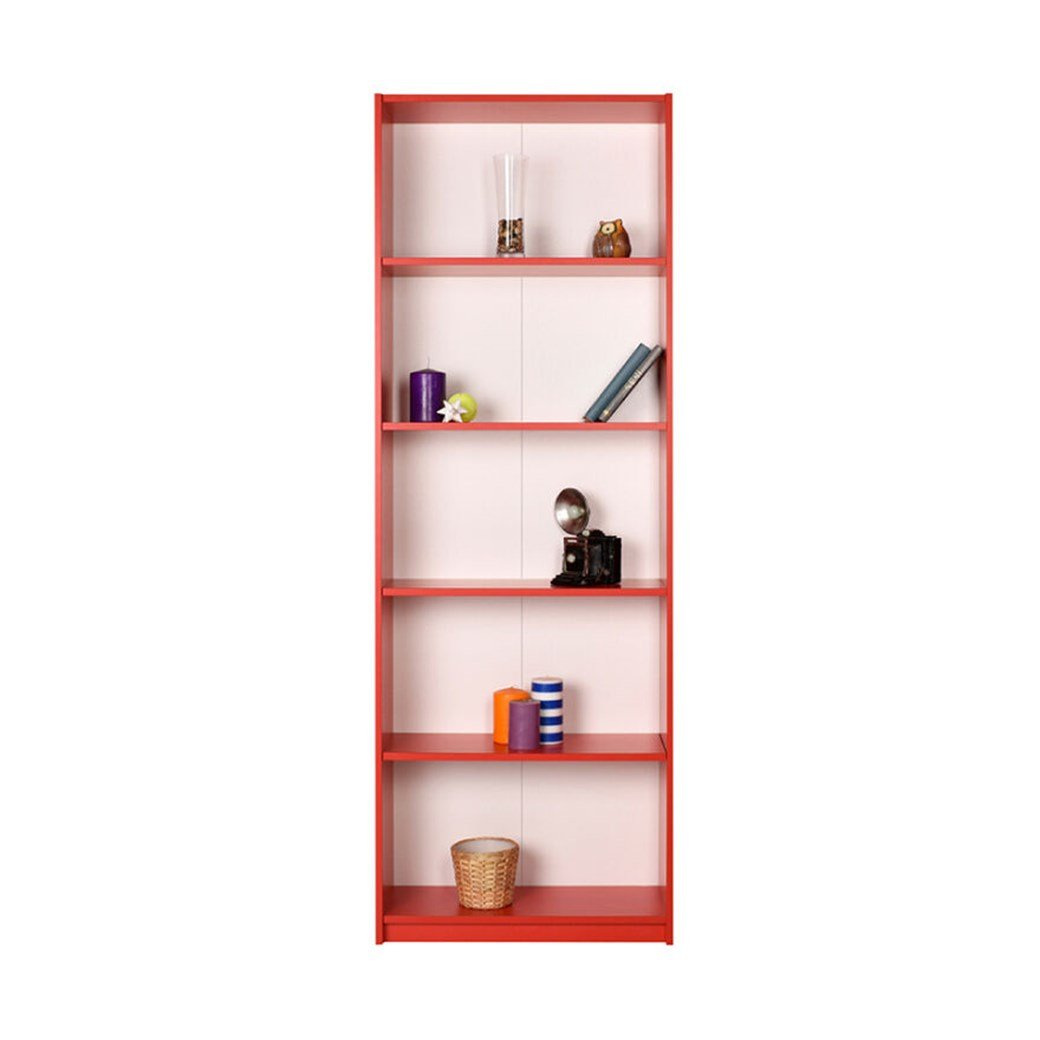 ADORE KTP-150-KK-1 5RAFLI KİTAPLIK KIRMIZI 58x170x