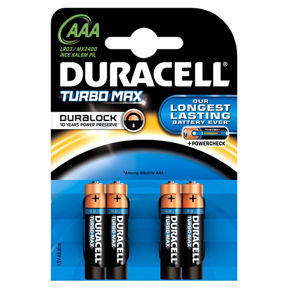 DURACELL DC TURBO YENİ İNCE K/PİL4.S