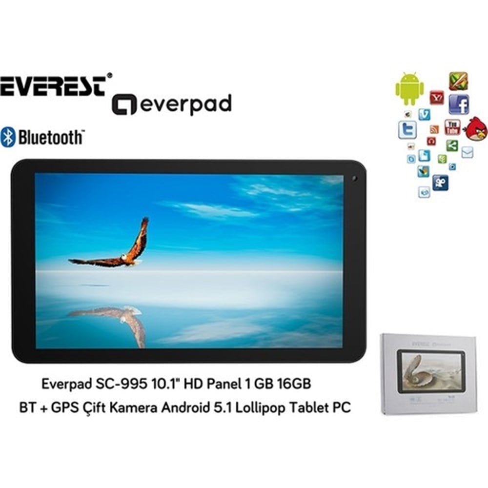 Everest EVERPAD SC-995 10,1'' Çift Kam. Tablet PC