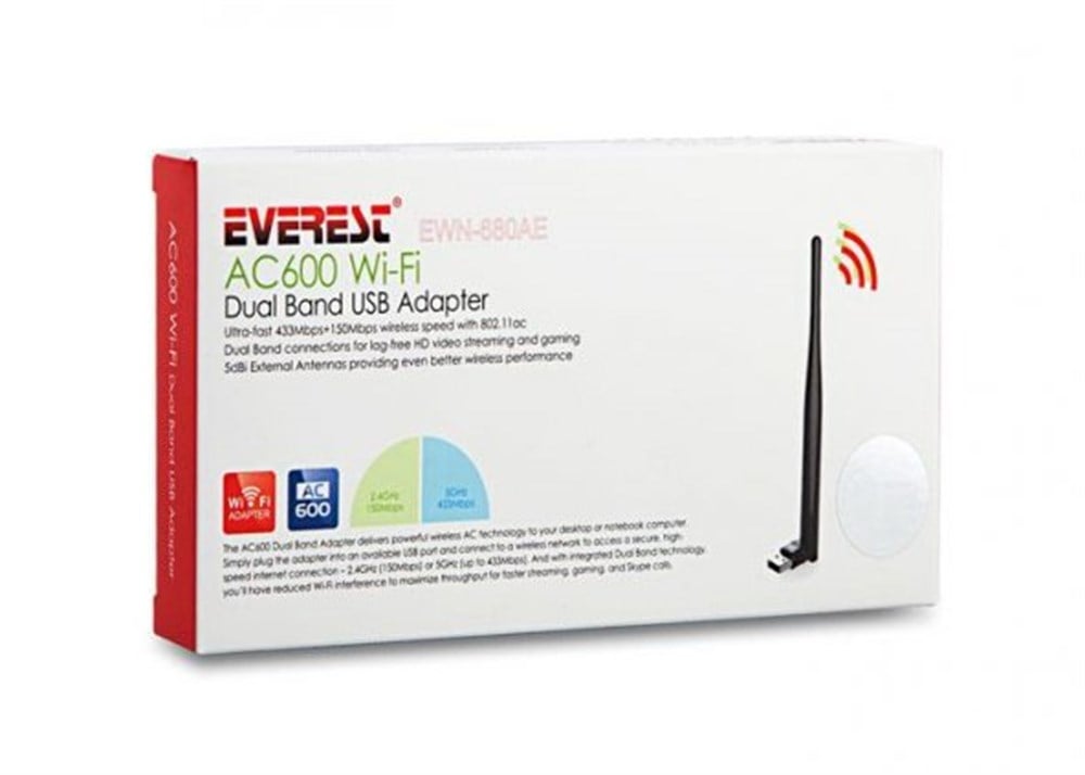 Everest EWN-680AE 600Mbps Usb SuprMini Kablsuz Ada