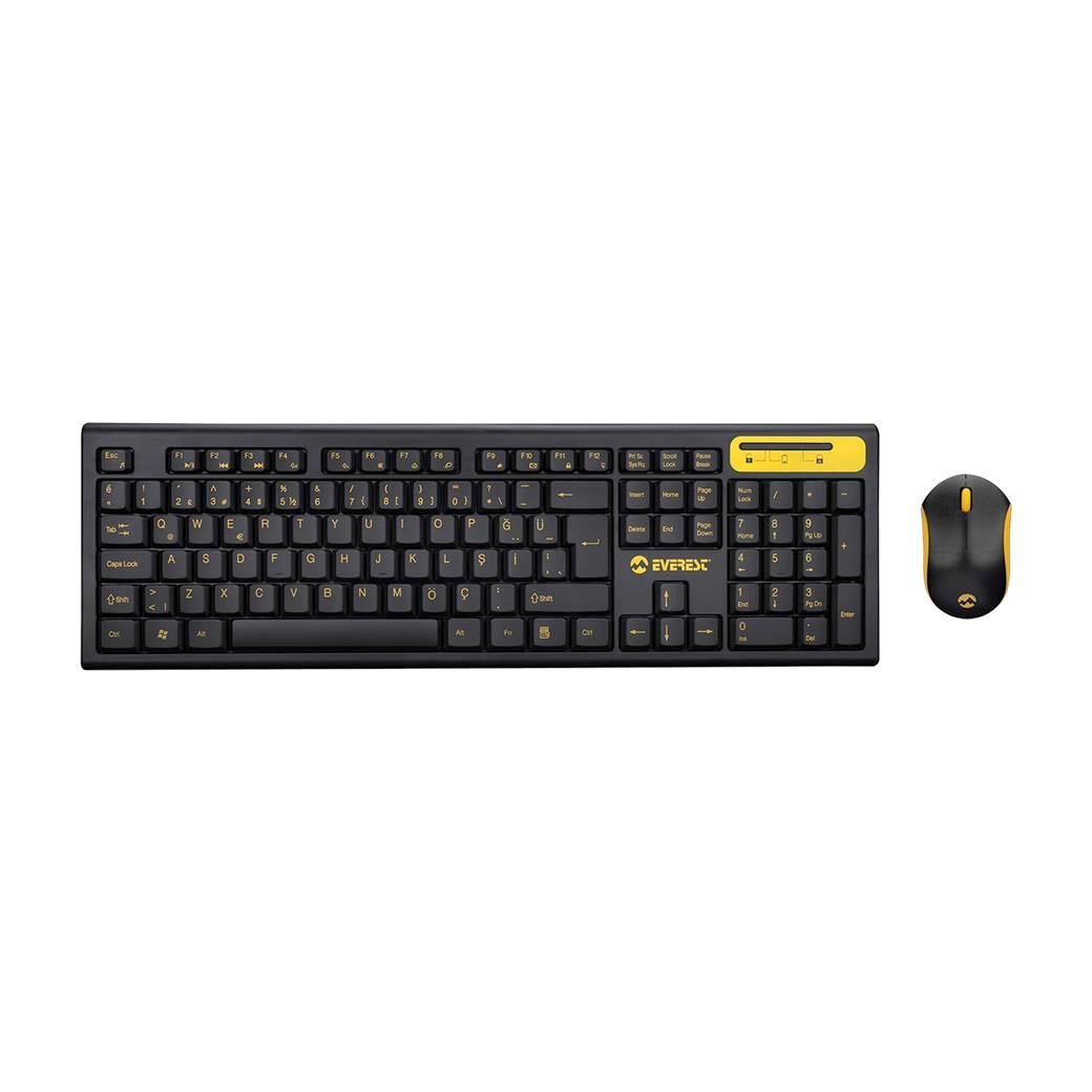 Everest KM-5535 Usb Multi Media Kablosuz Q Standart Klavye + Mouse Set