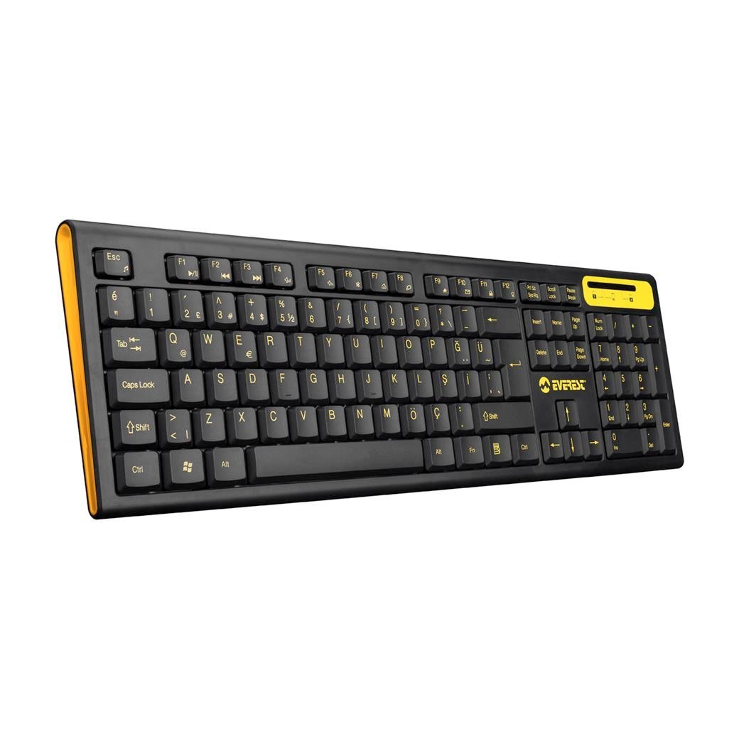 Everest KM-5535 Usb Multi Media Kablosuz Q Standart Klavye + Mouse Set
