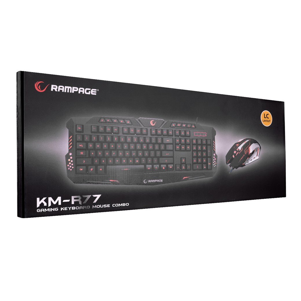 Everest Rampage KM-R77 Siyah Usb 3 Farklı Ledli Ga