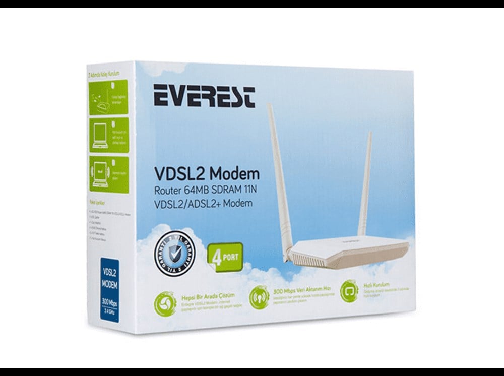 Everest SG-V300 Router 64MB SDRAM 11N VDSL2/ADSL2+