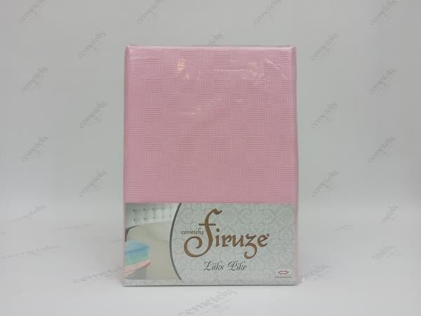 FİRUZE ÇİFT KİŞİLİK HASIR DOKUMA PİKE (PEMBE)
