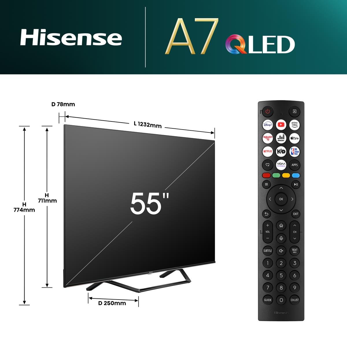 HISENSE 55A7NQ 55