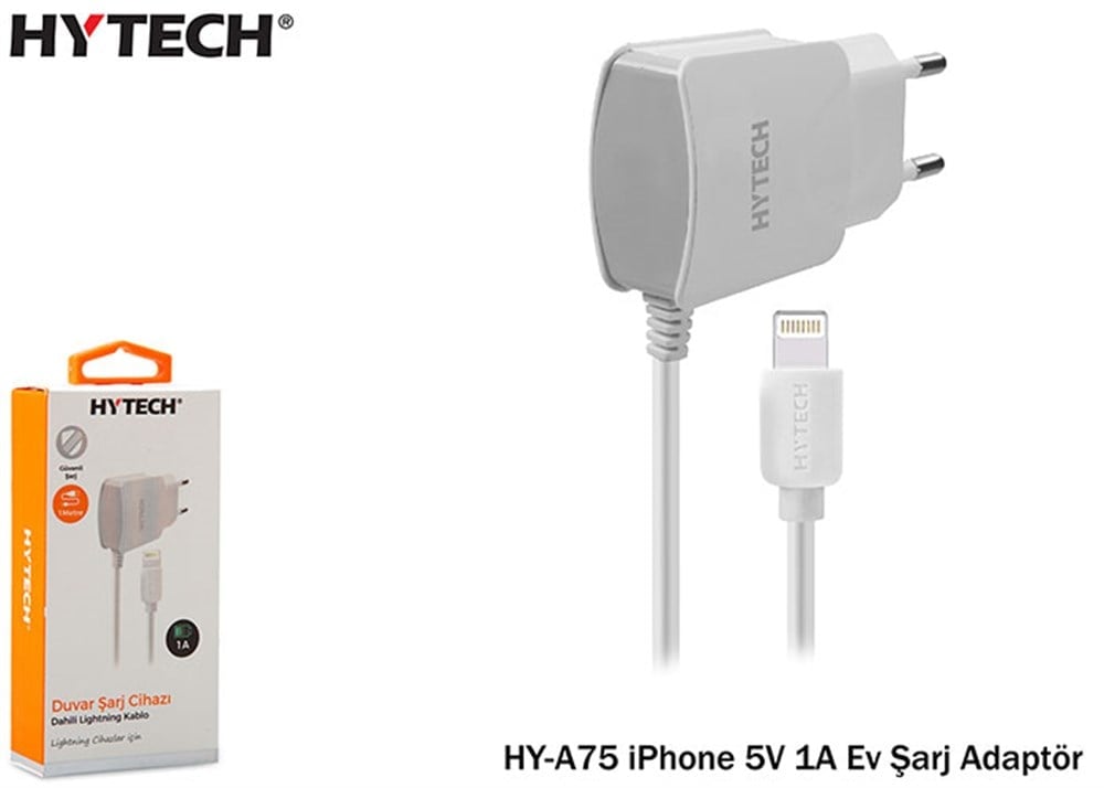 Hytech HY-A75 iPhone 5V 1A Home Charger Adapter