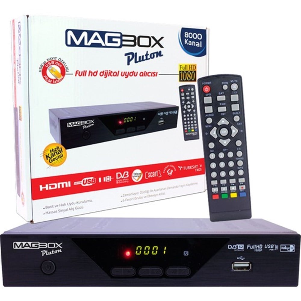 MAGBOX PLUTON  HD DİJİTAL UYDU ALICISI