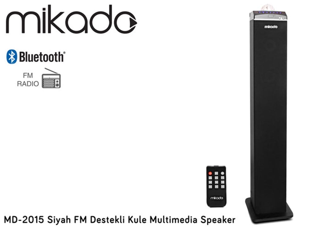 Mikado MD-2015 Siyah FM Destekli Kule Multimedia S