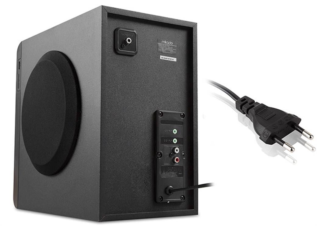 Mikado MD-854BT 2+1 30W+15WX2 Siyah Usb+SD+Fm+Bluetooth Destekli Speaker