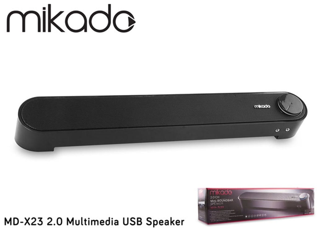 Mikado MD-X23 2.0 Multimedia USB Speaker